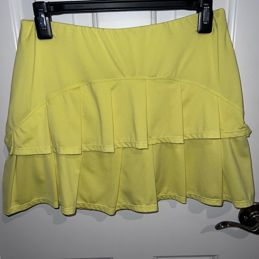 Tail Bright Yellow Tennis or Pickleball skort with built-in shorts.